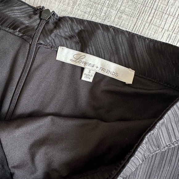 Revolve Lovers + Friends Black High Waisted Wide Leg Pant - Picture 5 of 7